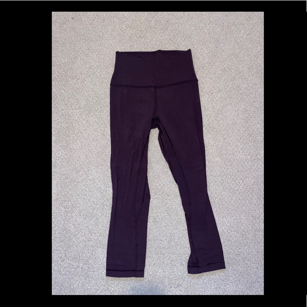 Maroon Lululemon Align Crop 23”